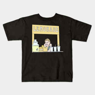 Lemonade Stand - Plywood Table - Lemon Beverage Kids T-Shirt